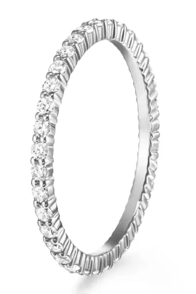 Melissa Kaye Sadie Eternity Band - White Gold - 1.5mm | Thumbnail 1