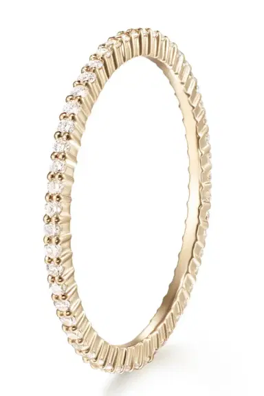 Melissa Kaye Sadie Eternity Band - Yellow Gold - 1mm | Thumbnail 1