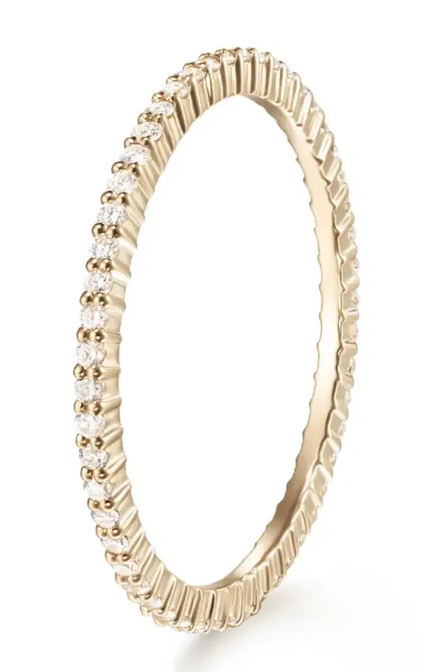Melissa Kaye Sadie Eternity Band - Yellow Gold - 1mm