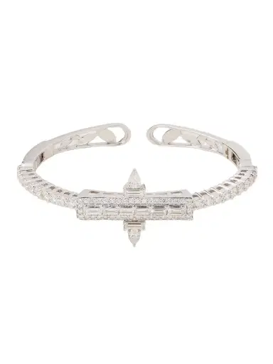 YEPREM 18-karat White Gold Diamond Bangle | Thumbnail 1 YEPREM 18-karat White Gold Diamond Bangle | Thumbnail 1