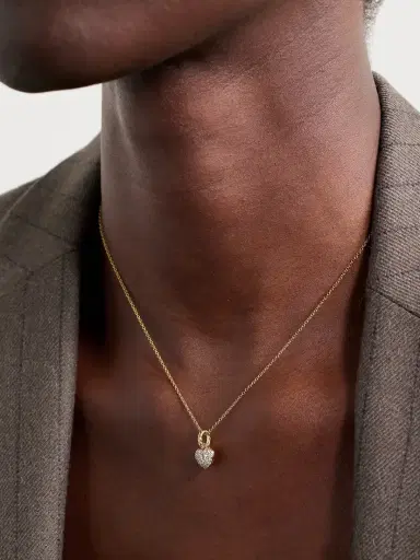 David Yurman Amulets Petite Heart 18-karat Gold Diamond Pendant | Thumbnail 2 David Yurman Amulets Petite Heart 18-karat Gold Diamond Pendant | Thumbnail 2