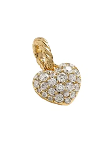David Yurman Amulets Petite Heart 18-karat Gold Diamond Pendant | Thumbnail 1 David Yurman Amulets Petite Heart 18-karat Gold Diamond Pendant | Thumbnail 1