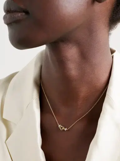 David Yurman Cable Collectibles® Petite Buckle 18-karat Gold Diamond Necklace | Thumbnail 2 David Yurman Cable Collectibles® Petite Buckle 18-karat Gold Diamond Necklace | Thumbnail 2