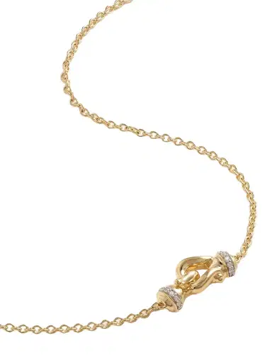 David Yurman Cable Collectibles® Petite Buckle 18-karat Gold Diamond Necklace | Thumbnail 1 David Yurman Cable Collectibles® Petite Buckle 18-karat Gold Diamond Necklace | Thumbnail 1