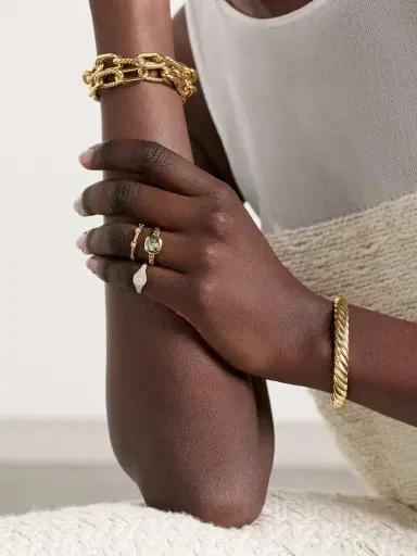 David Yurman Dy Mercer® 18-karat Gold Prasiolite Ring | Thumbnail 5