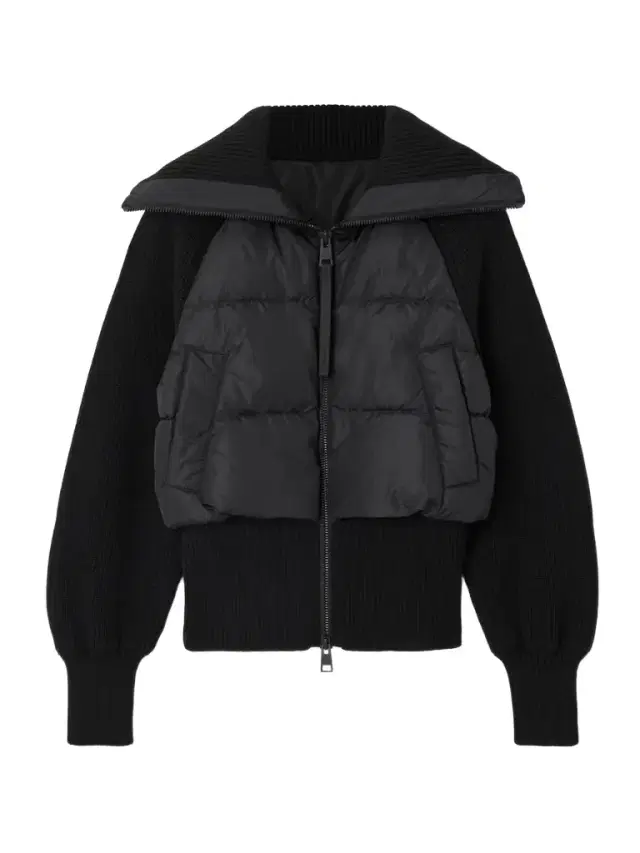Hybridge® Astoria Wool-trimmed Quilted Shell Down Jacket