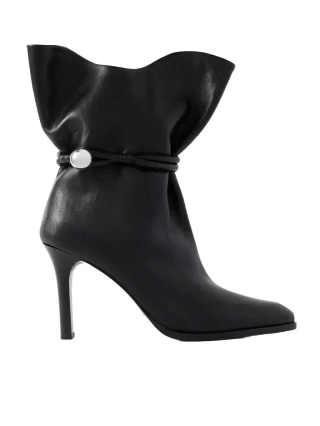 Lolya Embellished Leather Ankle Boots