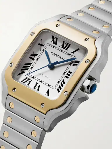 Cartier Santos De Automatic Stainless Steel And 18-karat Gold Watch | Thumbnail 3 Cartier Santos De Automatic Stainless Steel And 18-karat Gold Watch | Thumbnail 3