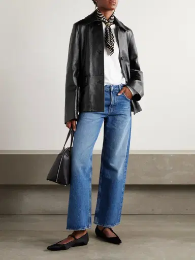TOTEME Paneled Textured-leather Jacket | Thumbnail 2