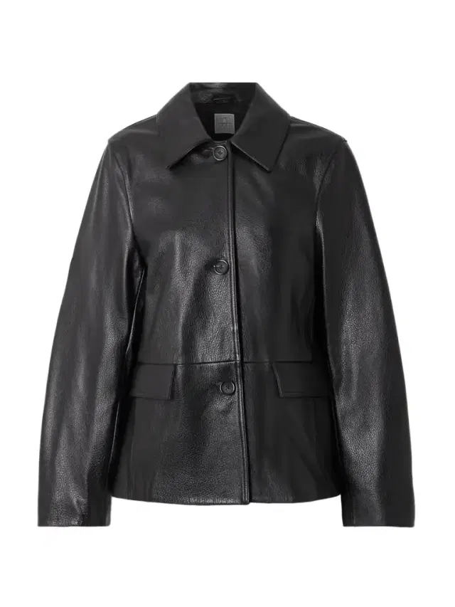 Paneled Textured-leather Jacket