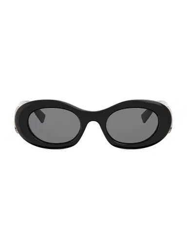 BVLGARI Women's Diva's Dream 50MM Oval Sunglasses - Shiny Black Smoke | Thumbnail 2