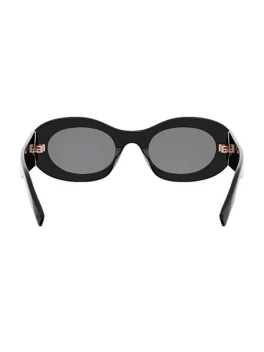 BVLGARI Women's Diva's Dream 50MM Oval Sunglasses - Shiny Black Smoke | Thumbnail 5