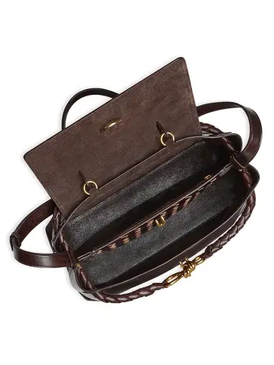 Bottega Veneta Women's Ciao Ciao Medium Top Handle Bag - Dark Mahogany | Thumbnail 2 Bottega Veneta Women's Ciao Ciao Medium Top Handle Bag - Dark Mahogany | Thumbnail 2