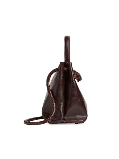 Bottega Veneta Women's Ciao Ciao Medium Top Handle Bag - Dark Mahogany | Thumbnail 4 Bottega Veneta Women's Ciao Ciao Medium Top Handle Bag - Dark Mahogany | Thumbnail 4