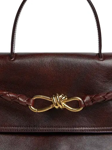 Bottega Veneta Women's Ciao Ciao Medium Top Handle Bag - Dark Mahogany | Thumbnail 7 Bottega Veneta Women's Ciao Ciao Medium Top Handle Bag - Dark Mahogany | Thumbnail 7