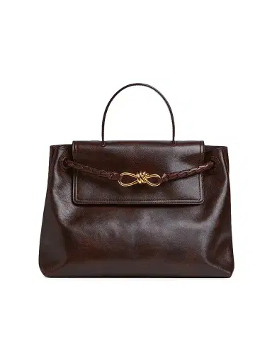 Bottega Veneta Women's Ciao Ciao Medium Top Handle Bag - Dark Mahogany | Thumbnail 1 Bottega Veneta Women's Ciao Ciao Medium Top Handle Bag - Dark Mahogany | Thumbnail 1