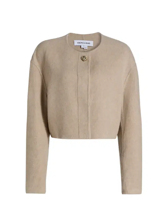 Veronica Beard Women's Philips Virgin Wool-Blend Crop Jacket - Oatmeal Melange