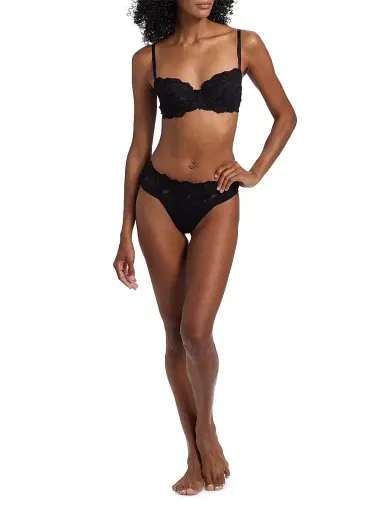 Cosabella Women's Romanza Lace Balconette Bra - Black | Thumbnail 2 Cosabella Women's Romanza Lace Balconette Bra - Black | Thumbnail 2