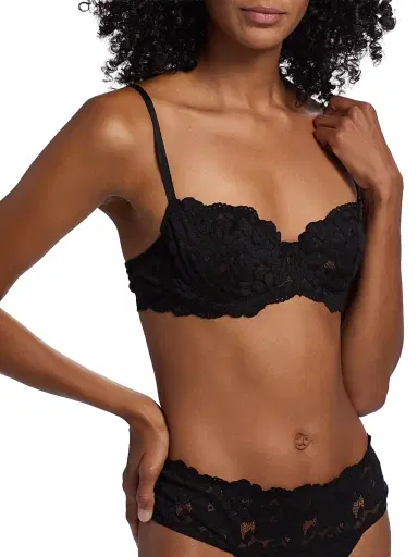 Cosabella Women's Romanza Lace Balconette Bra - Black | Thumbnail 5 Cosabella Women's Romanza Lace Balconette Bra - Black | Thumbnail 5