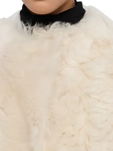 Yves Salomon Women's Reversible Shearling Coat - Meringue - Size 10 | Thumbnail 5 Yves Salomon Women's Reversible Shearling Coat - Meringue - Size 10 | Thumbnail 5