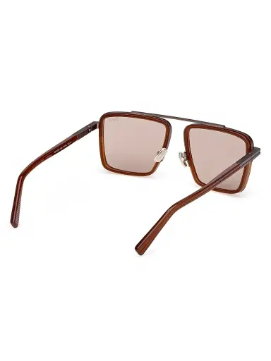 ZEGNA Men's 57MM Geometric Sunglasses - Opal Brown Bronze | Thumbnail 6 ZEGNA Men's 57MM Geometric Sunglasses - Opal Brown Bronze | Thumbnail 6