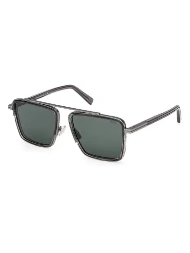 ZEGNA Men's 57MM Geometric Sunglasses - Opal Brown Bronze | Thumbnail 9 ZEGNA Men's 57MM Geometric Sunglasses - Opal Brown Bronze | Thumbnail 9