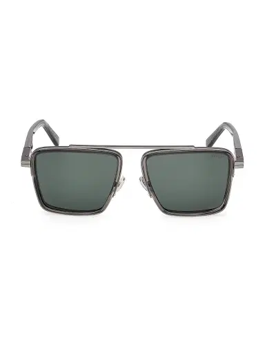 ZEGNA Men's 57MM Geometric Sunglasses - Opal Brown Bronze | Thumbnail 10 ZEGNA Men's 57MM Geometric Sunglasses - Opal Brown Bronze | Thumbnail 10