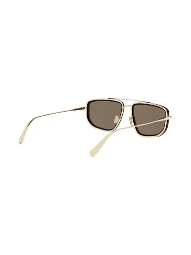 BVLGARI Women's B. Zero1 57MM Rectangular Sunglasses - Goldother Brown | Thumbnail 6