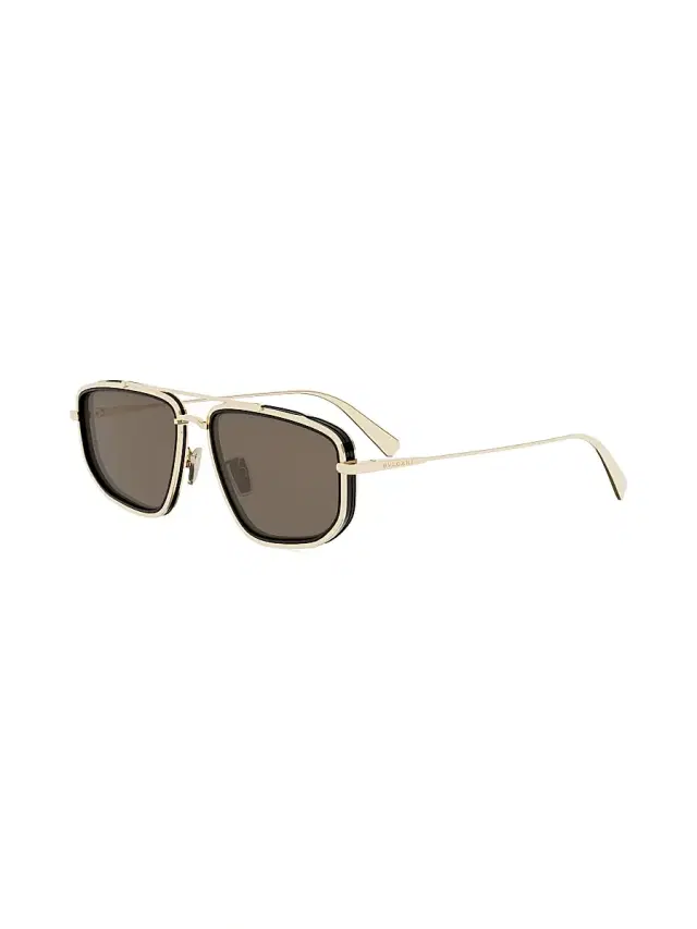 Women's B. Zero1 57MM Rectangular Sunglasses - Goldother Brown