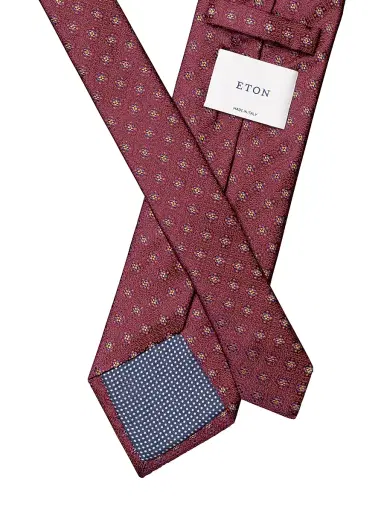 Eton Men's Medallion Silk Tie - Red | Thumbnail 3