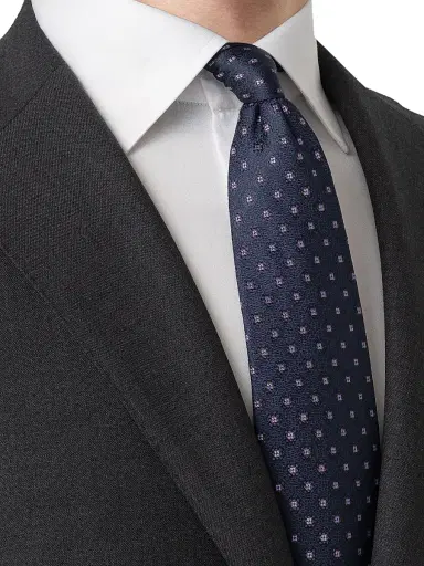 Eton Men's Medallion Silk Tie - Red | Thumbnail 10