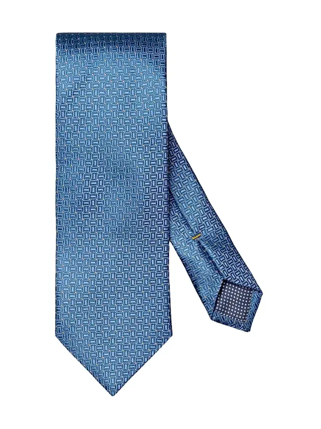 Men's Micro Geometric Silk Tie - Pink