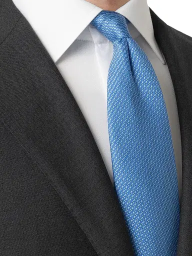 Eton Men's Semi-Solid Woven Silk Tie - Purple | Thumbnail 6 Eton Men's Semi-Solid Woven Silk Tie - Purple | Thumbnail 6