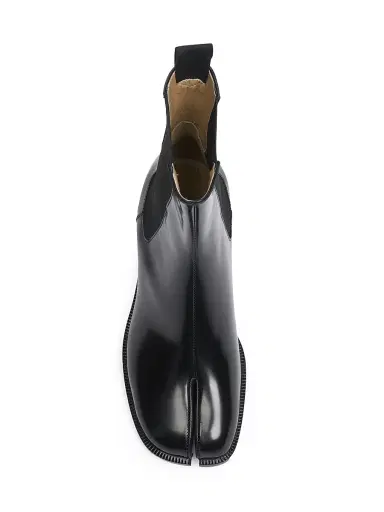 Maison Margiela Women's Tabi City 60MM Leather Chelsea Boots - Black | Thumbnail 4 Maison Margiela Women's Tabi City 60MM Leather Chelsea Boots - Black | Thumbnail 4