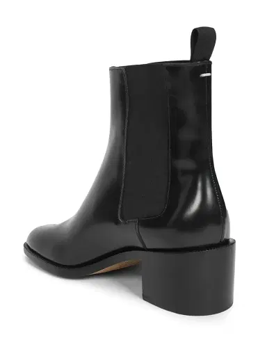 Maison Margiela Women's Tabi City 60MM Leather Chelsea Boots - Black | Thumbnail 6 Maison Margiela Women's Tabi City 60MM Leather Chelsea Boots - Black | Thumbnail 6