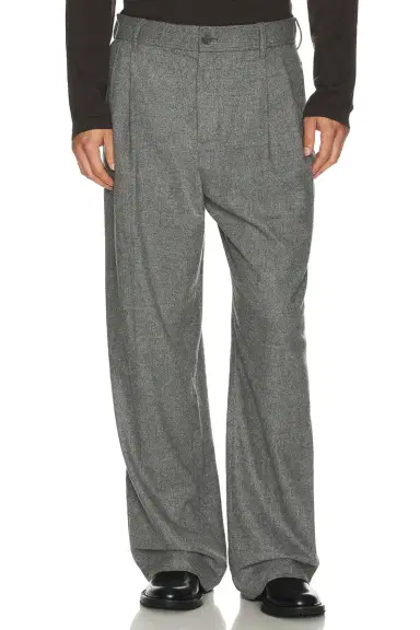 SIMKHAI Falcon Pleated Wide Leg Trouser | Thumbnail 1