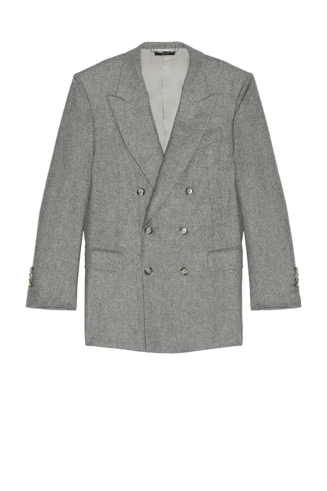 TOM FORD Traditional Flannel Double Breasted Jacket