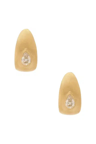 LOGAN HOLLOWELL Water Drop Diamond Baby Tusk Earrings | Thumbnail 3 LOGAN HOLLOWELL Water Drop Diamond Baby Tusk Earrings | Thumbnail 3