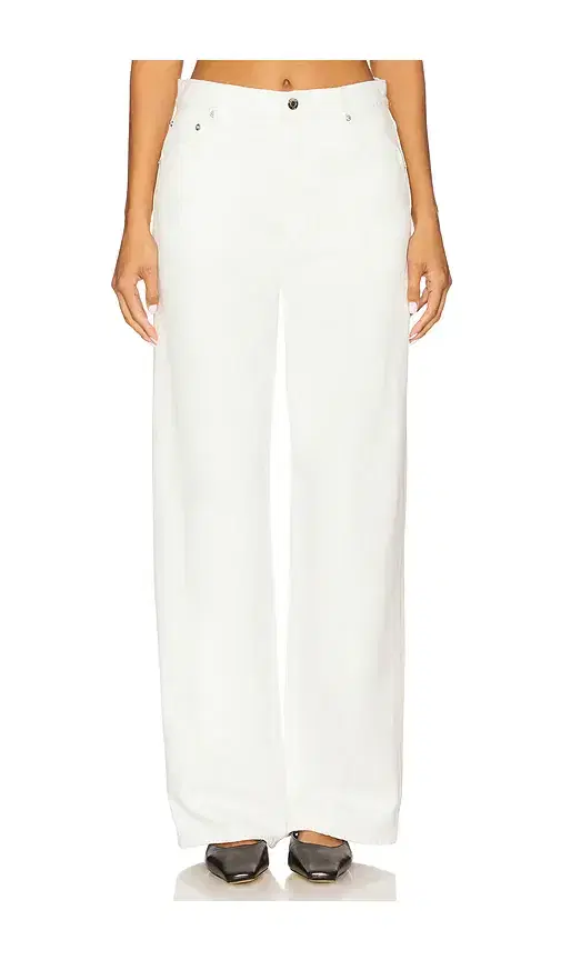 Tate High Rise Bowed Wide Jeans
