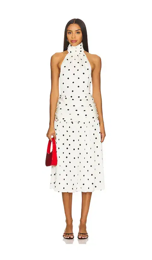 Carmina Halter Midi Dress