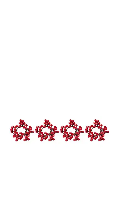 Red Berry Napkin Rings