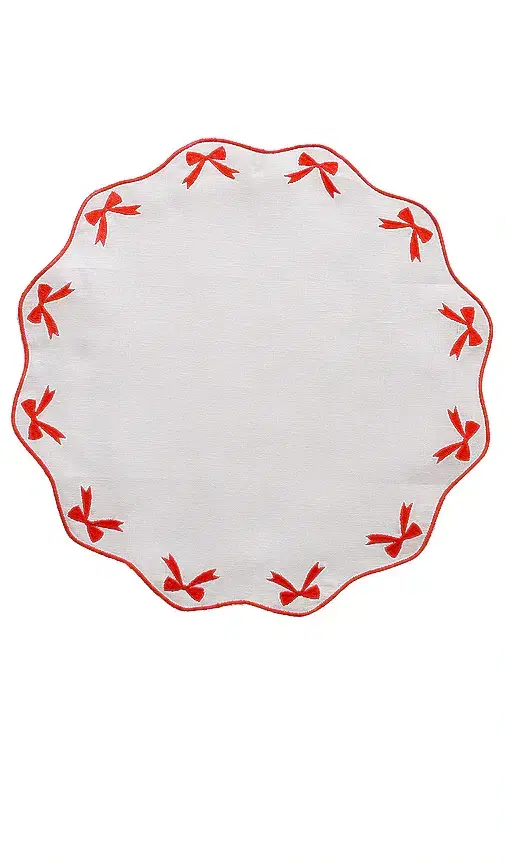 Red Bow Placemat