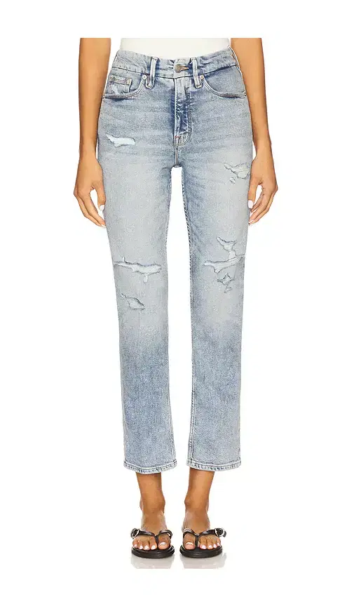 Good American Good Icon Straight Ankle Jeans
