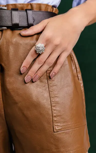 Nelly Rojas 18K White gold Super Nova Ring - White - Only At Moda Operandi | Thumbnail 2