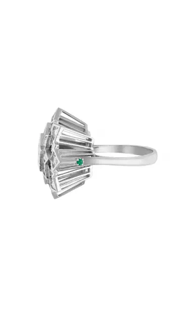 Nelly Rojas 18K White gold Super Nova Ring - White - Only At Moda Operandi | Thumbnail 4