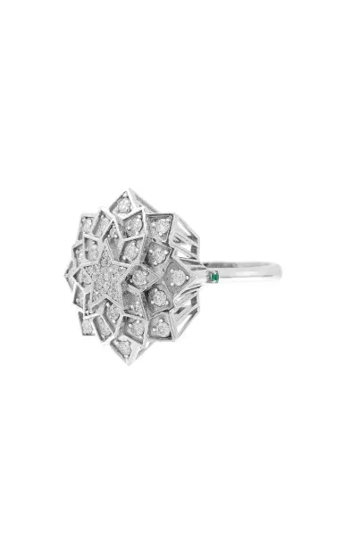 Nelly Rojas 18K White gold Super Nova Ring - White - Only At Moda Operandi | Thumbnail 5