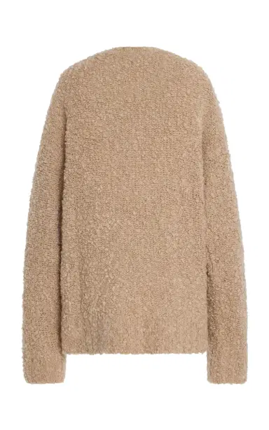 AMIYA Astrakan Textured Wool-Blend Sweater | Thumbnail 5
