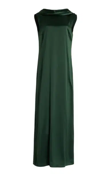 Altuzarra Sethie Silk Maxi Dress - Green | Thumbnail 1