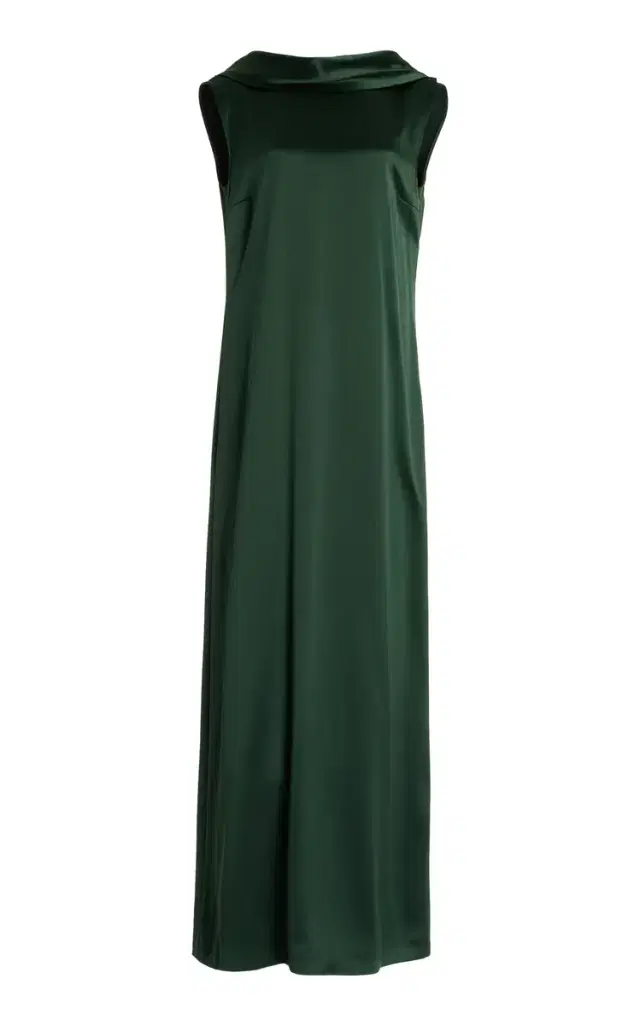 Sethie Silk Maxi Dress - Green