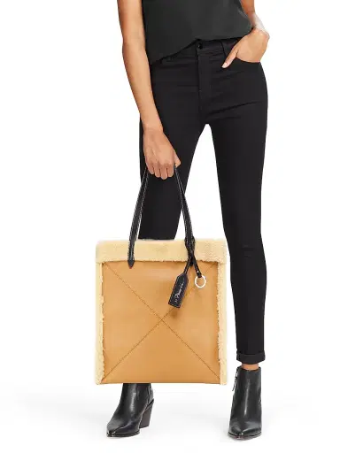 3.1 Phillip Lim Women's Slim Shearling-Trimmed Leather Tote Bag - Camel | Thumbnail 2 3.1 Phillip Lim Women's Slim Shearling-Trimmed Leather Tote Bag - Camel | Thumbnail 2